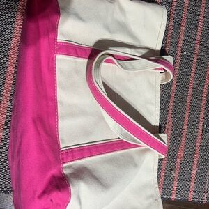 Pink and Cream Tote Bag